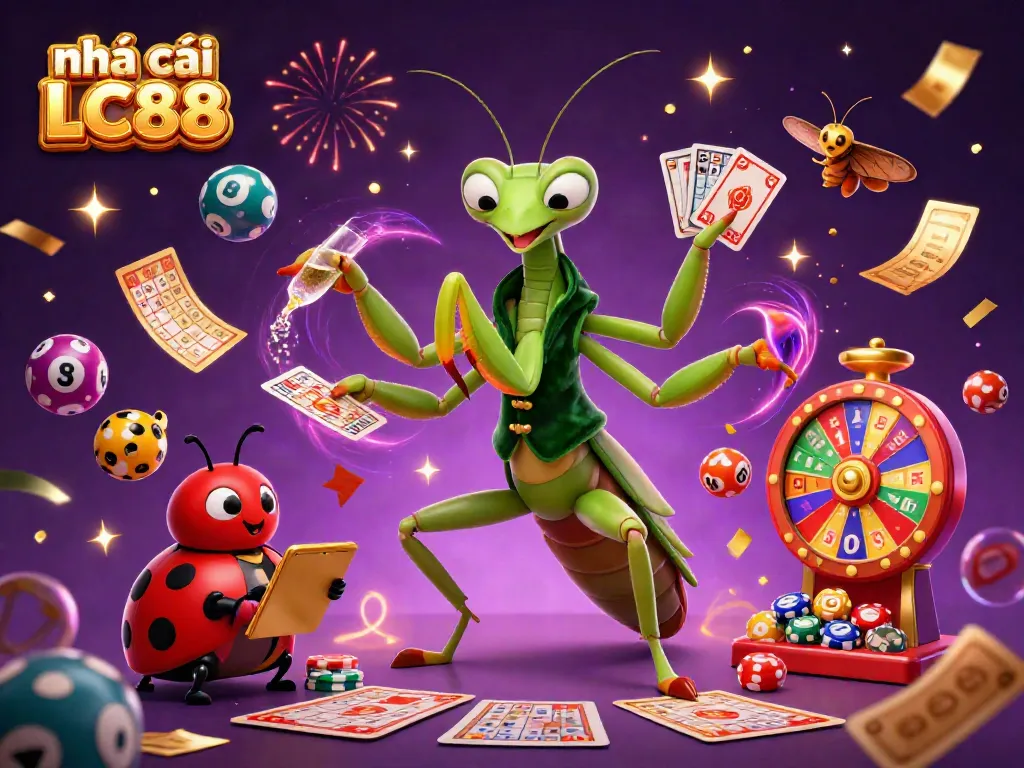 Experience thrilling games at nhà cái LC88 with exciting scenes of card dealing and vibrant game elements.