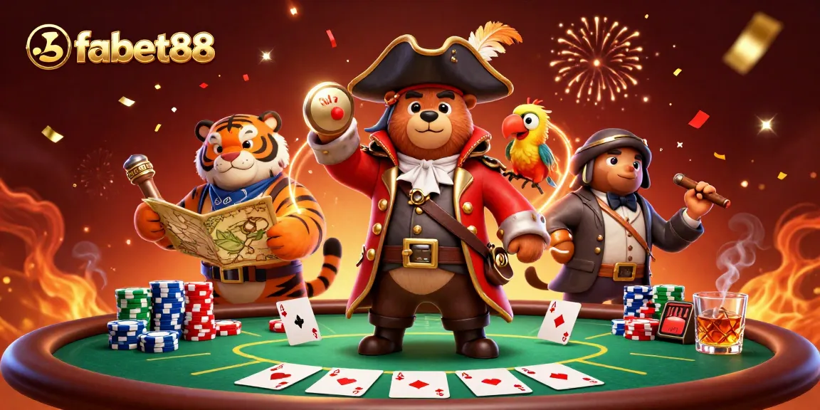 Engage with fabet88's thrilling gameplay in a vibrant 3D casino atmosphere filled with excitement.
