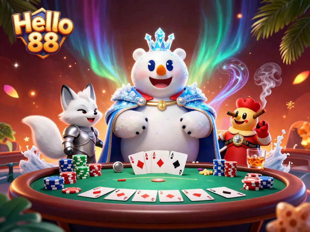 Enjoy an exciting game at Hello 88 with a lively poker scene full of thrilling energy.