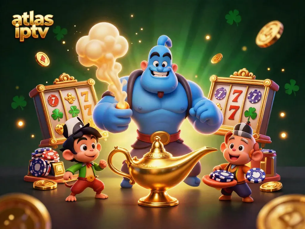 Profitez d'une expérience de jeu immersive avec atlas iptv, comprenant des jackpots et des jeux de machines à sous.