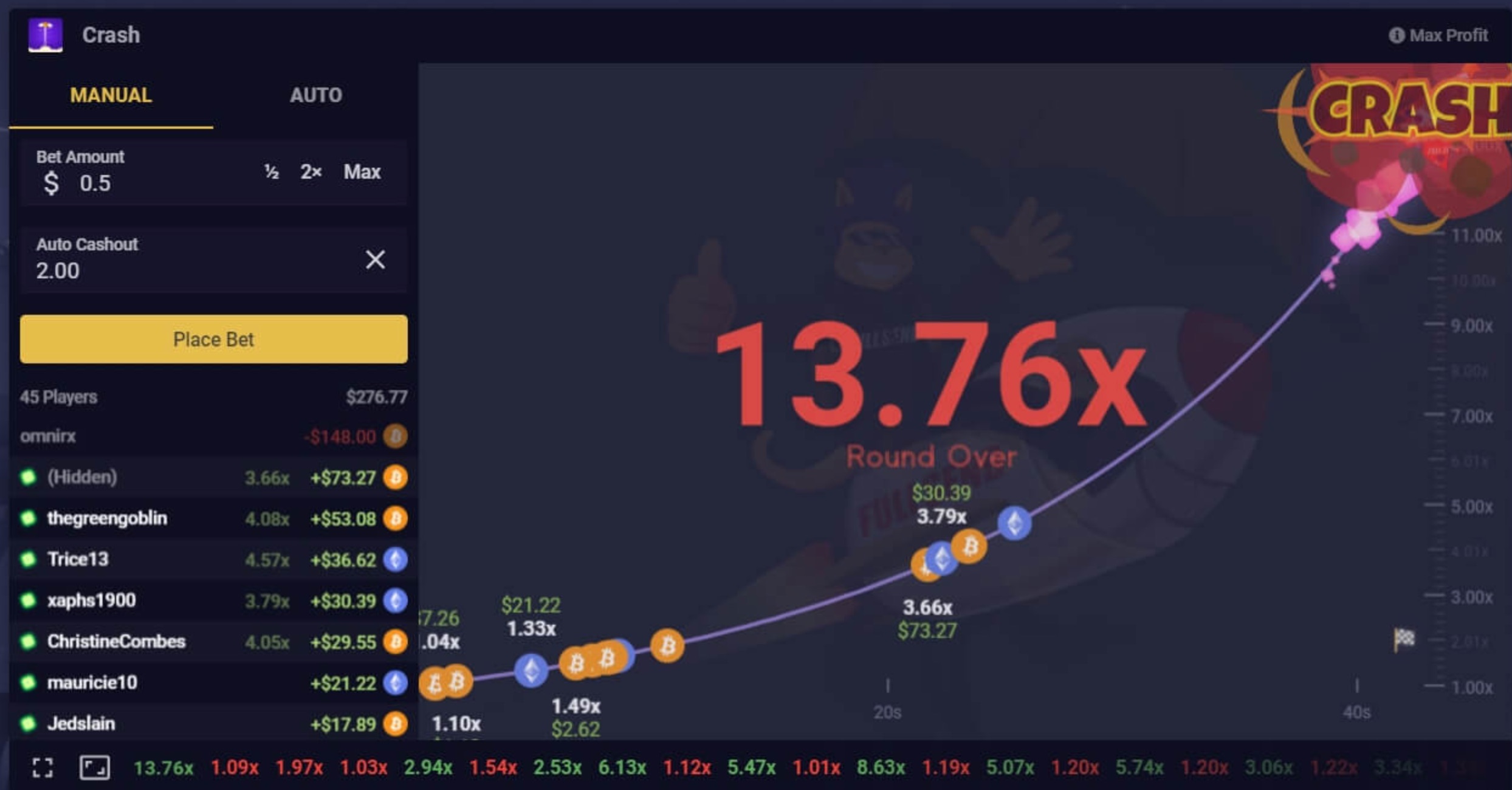Trouvez les meilleurs Jeux Crash en Ligne pour vos paris en crypto