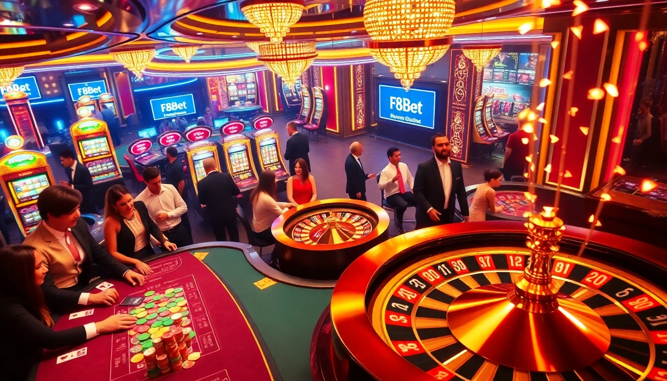 Experience the excitement of F8Bet with vibrant casino tables, thrilling games, and high-stakes action.