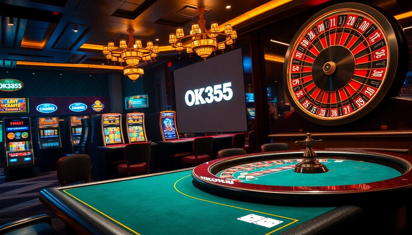 Engage in thrilling games at OK365's vibrant online casino with exciting slot machines and poker tables.
