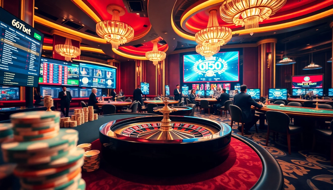 Experience the thrill of winning with 667bet's vibrant casino atmosphere and live gaming tables.
