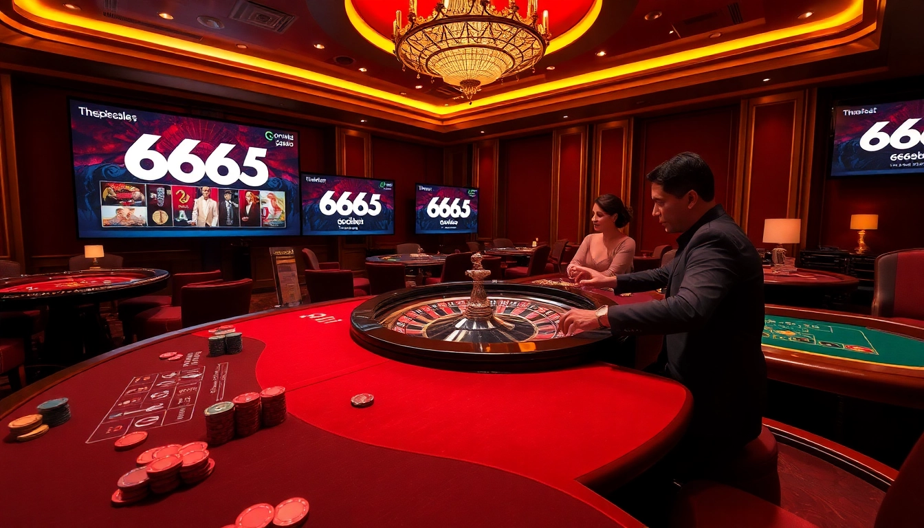 Players enjoying exhilarating games at 6666bet casino, with vibrant table games and stunning visuals.