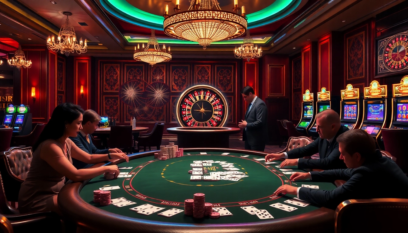Experience high-stakes gaming excitement at CF789 with a luxurious casino scene.