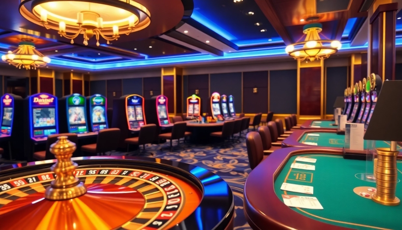 Experience thrilling gambling activities at RR88 KJC with vibrant casino tables and engaging gaming interfaces.