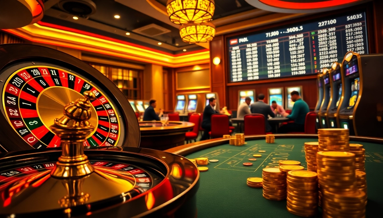 Experience excitement at the meilleur casino en ligne with vibrant gaming tables and thrilling roulette action.