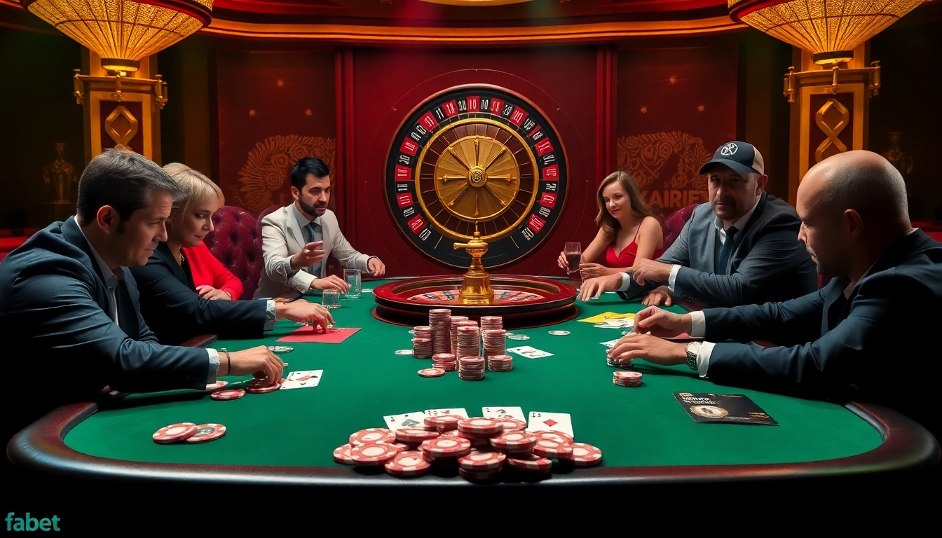 Experience thrilling gameplay at https://fabet.best/ featuring an exciting poker scene.