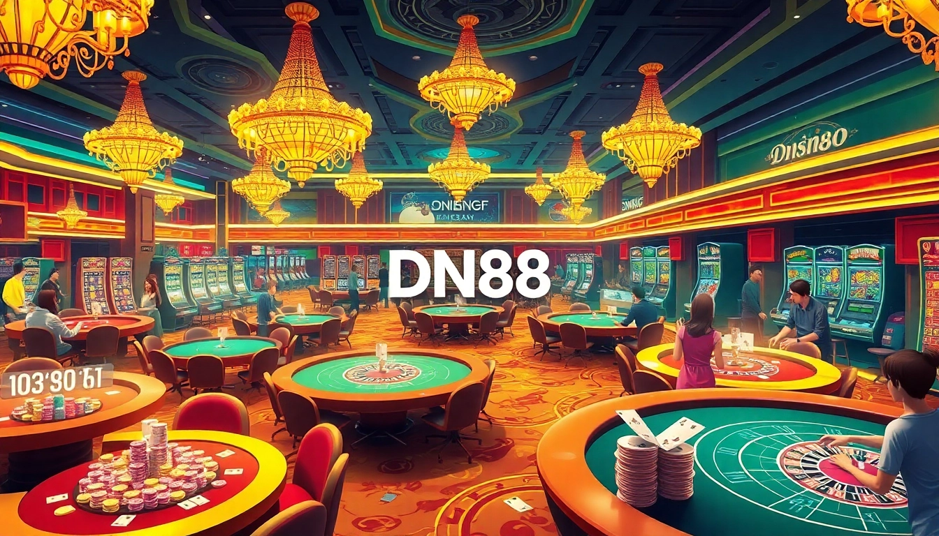 Experience thrilling moments at the casino with DN88 as you engage in exciting games and strategies.