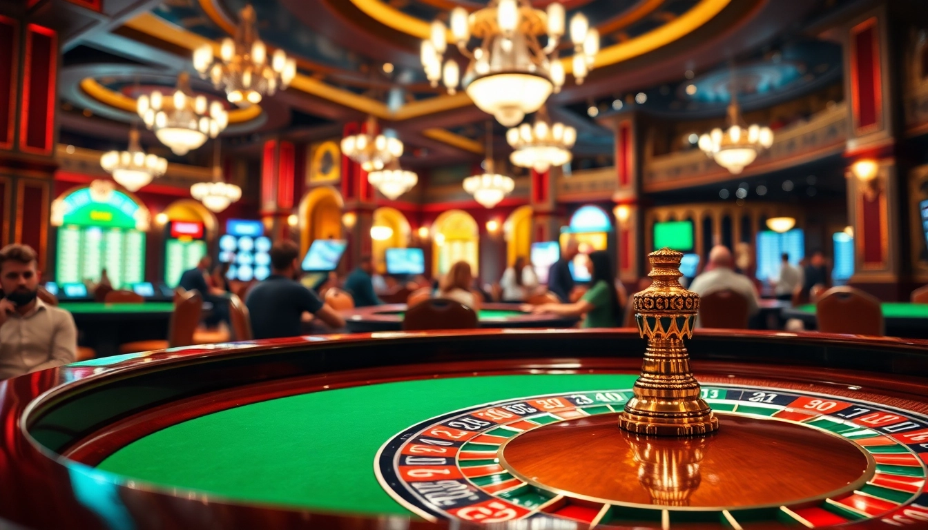 Expérience immersive au meilleur casino en ligne belgique avec des tables élégantes et décor vibrants.