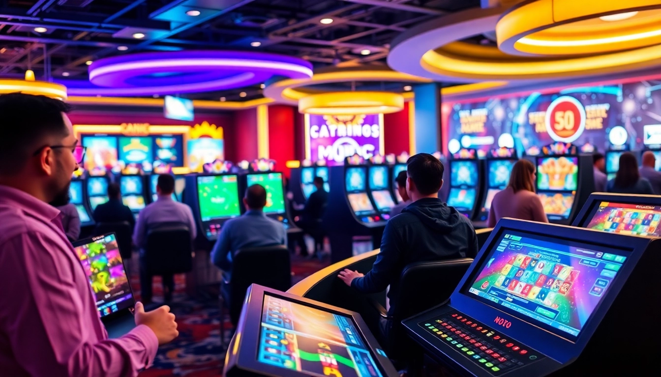 Profitez des jeux de casino en ligne sur une interface moderne et vibrante.