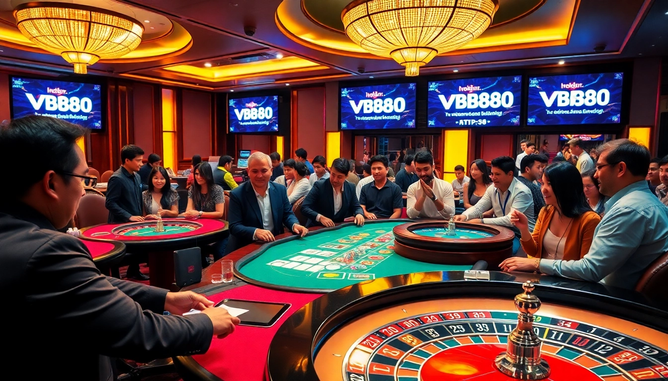 Experience the excitement of gambling at https://vb88.se.net/ with vibrant casino tables and enthusiastic players.