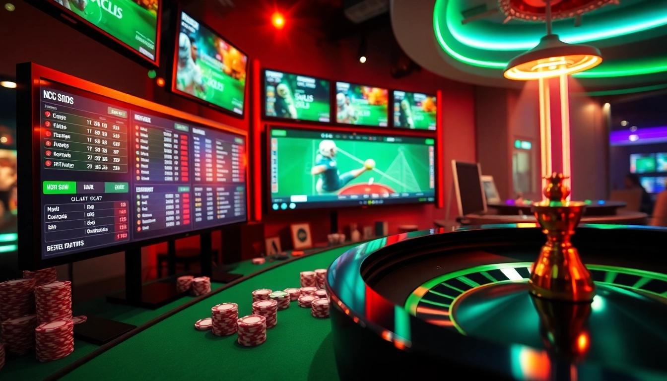 Interactive online interface of a site de paris sportifs showcasing dynamic betting options with vibrant gaming elements.