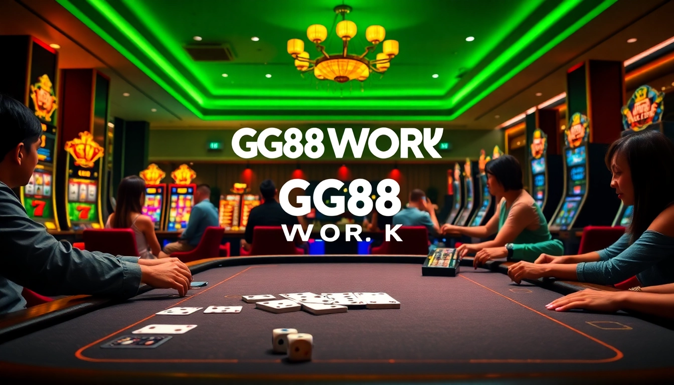 Engaging players at GG88 WORK platform with vibrant casino games and modern technology.