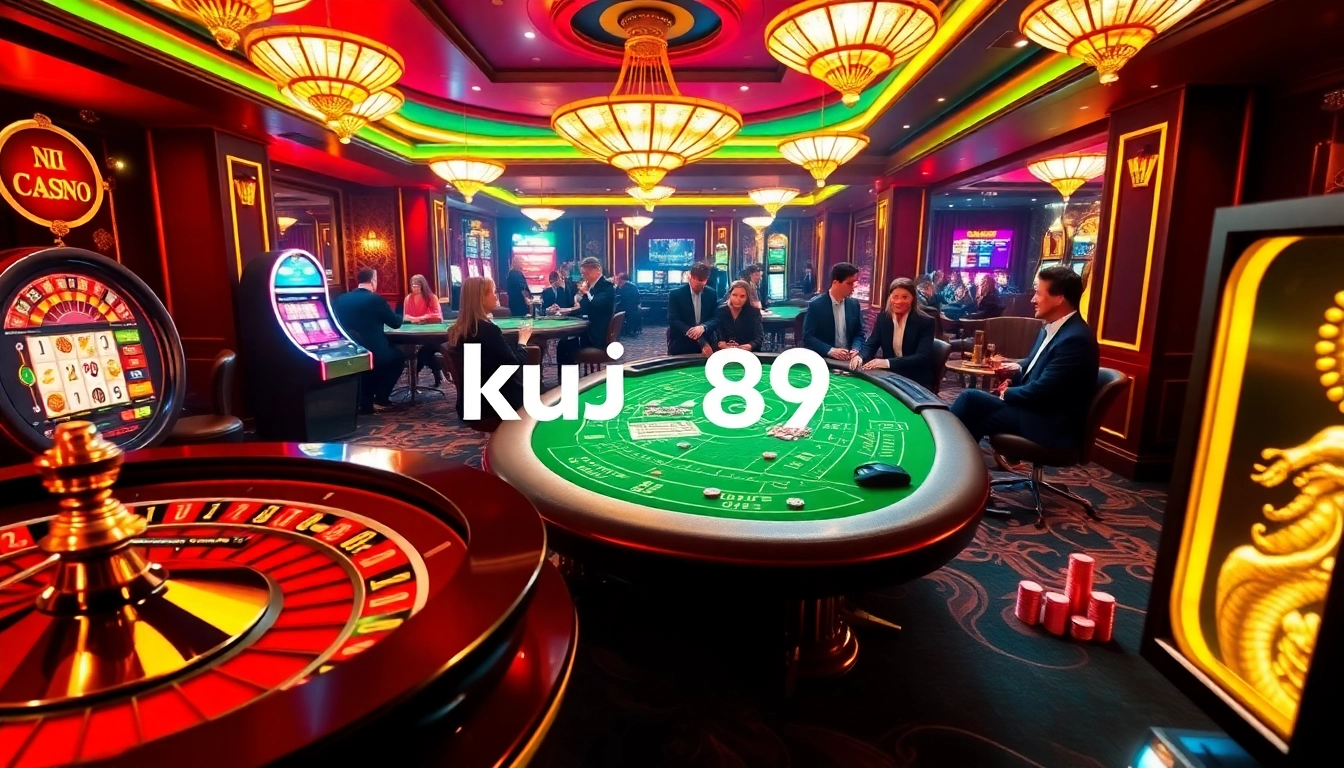 Experience kuwin 789 action with players at lively casino tables, exploring exciting games and big wins.