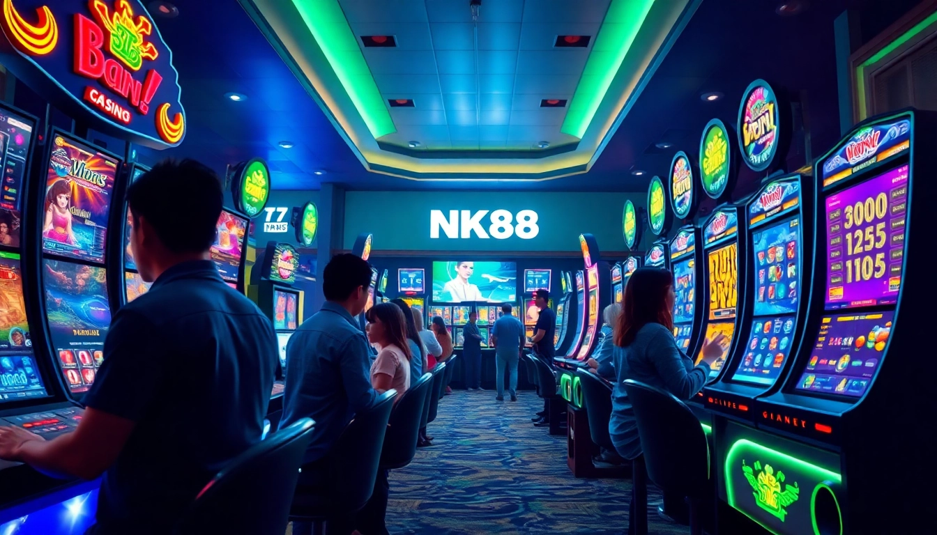 Engaging online gaming experience at https://nk88.gg/ showcasing players in action.