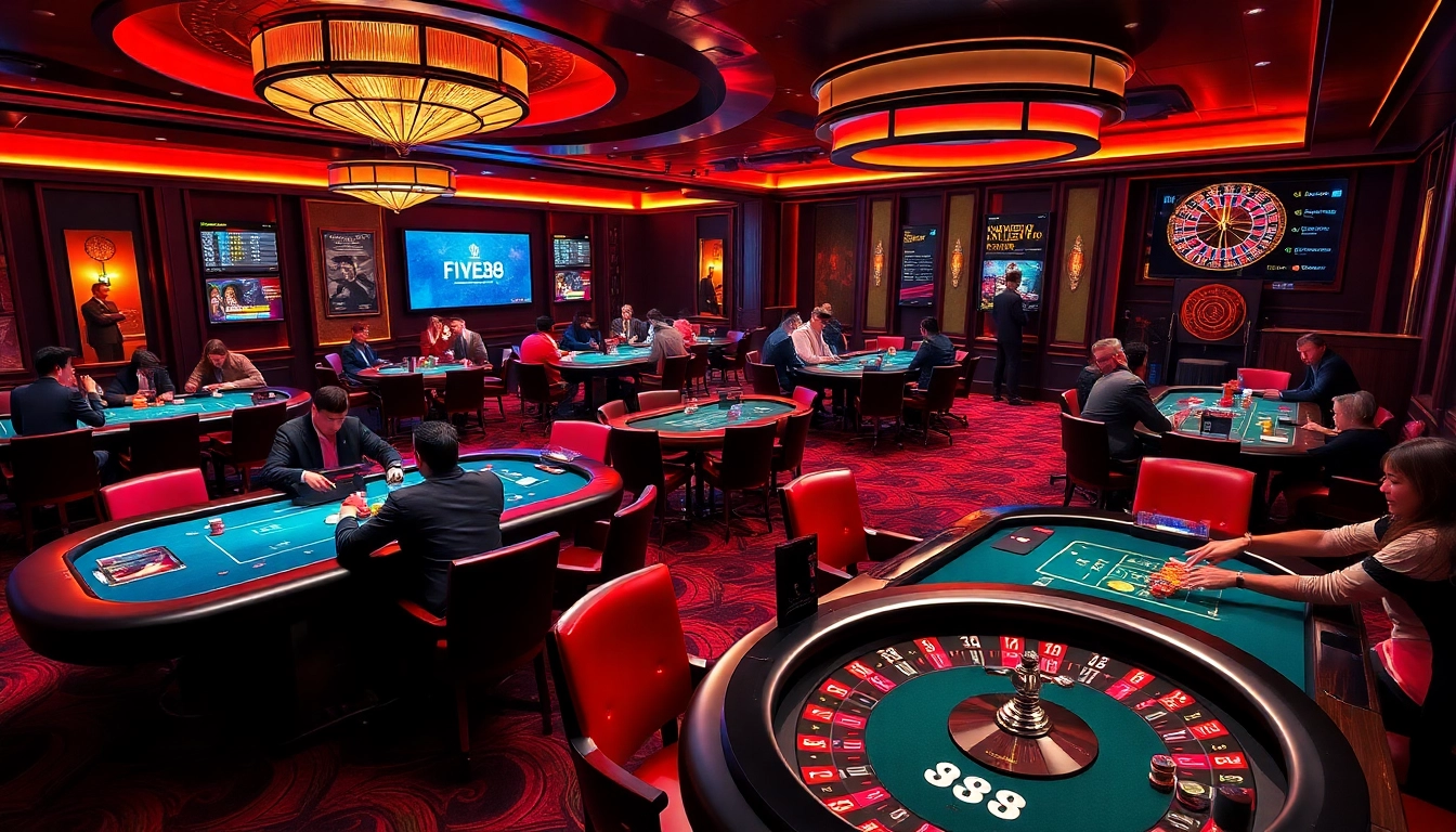 Experience high-stakes poker action at Five88 Boston’s luxurious casino tables.