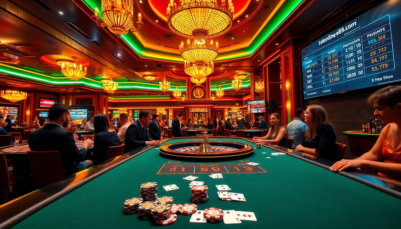 Experience the excitement of casino gaming at https://leo881.com/, showcasing vibrant poker and roulette action.