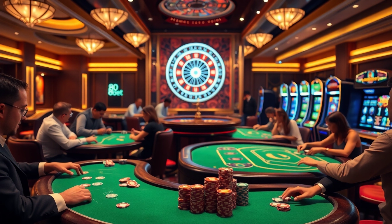 Experience the thrill of gambling at 8kbet with dynamic casino games and vibrant gaming tables.