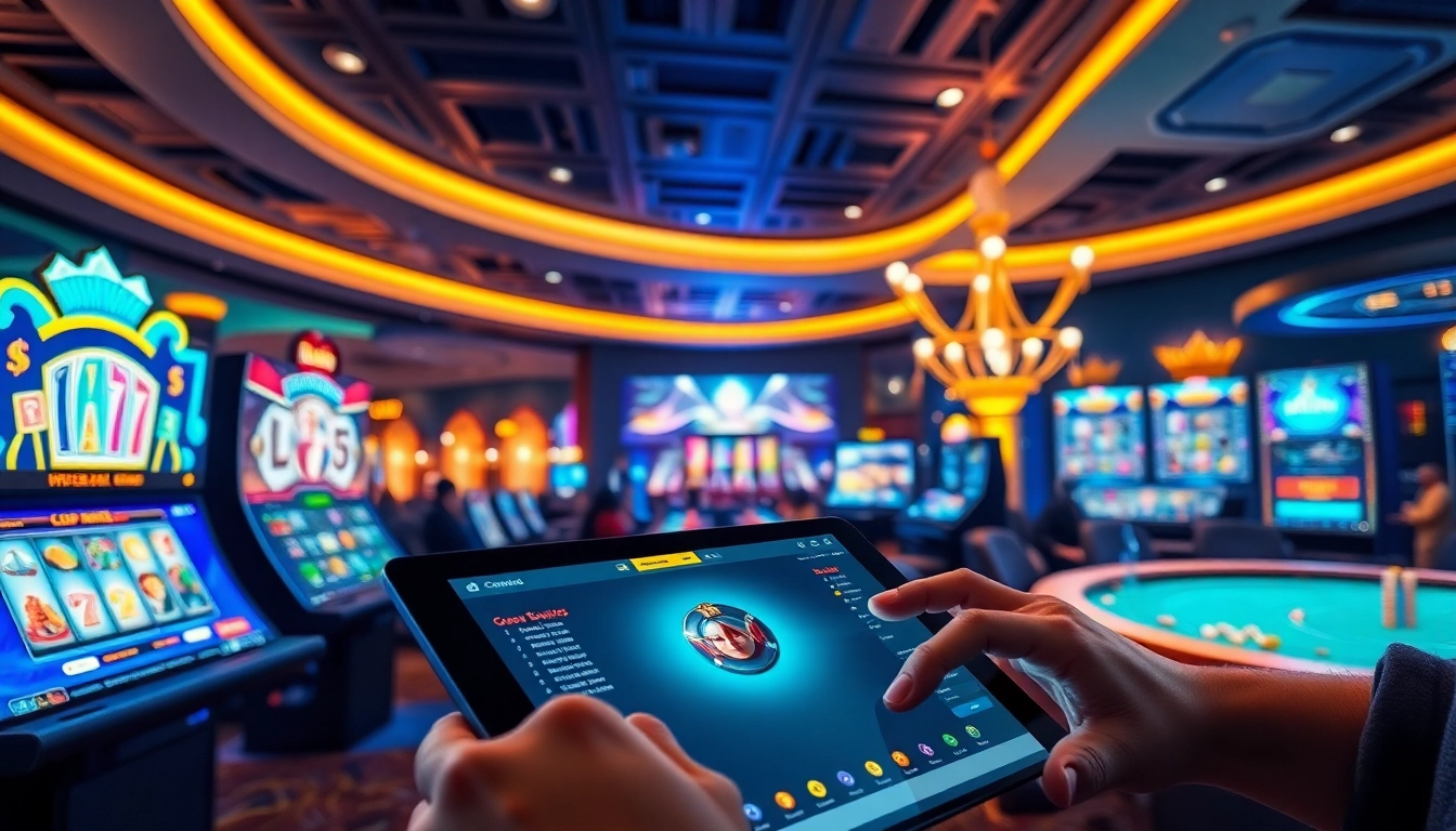 Experience the excitement of gaming on Gemwin with a vibrant online interface showcasing diverse game options.