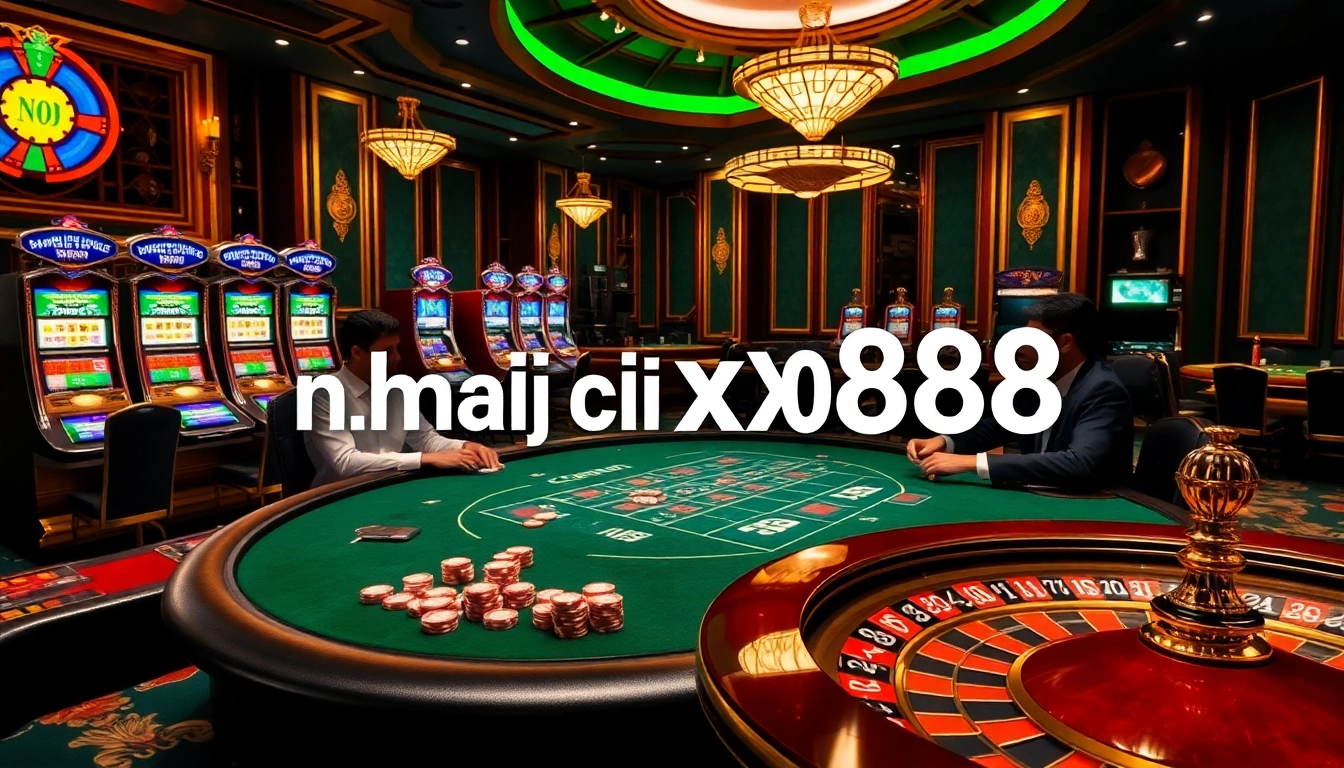Engaged players at a table show excitement at nhà cái xo88's poker game in a luxurious casino.