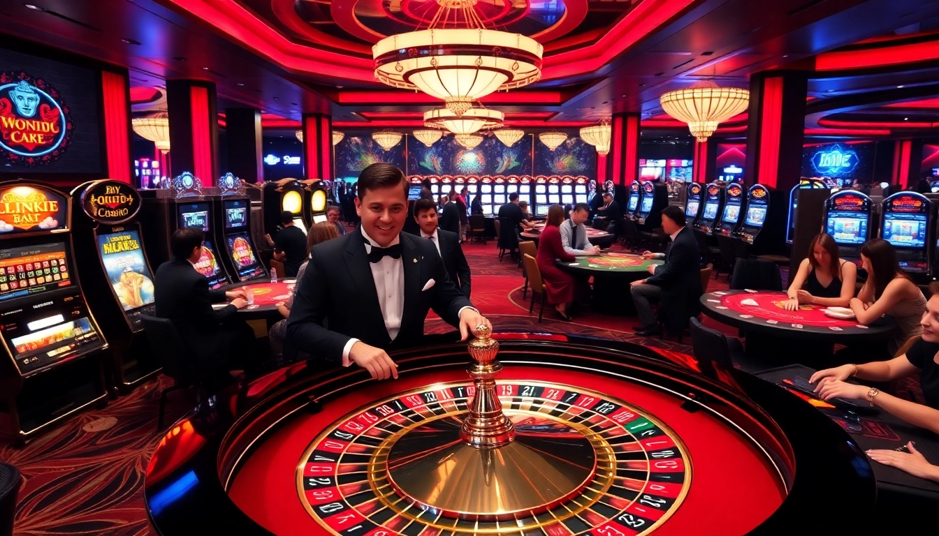 Un gameplay excitant dans un casino en ligne France avec des tables de roulette et de poker vibrantes.