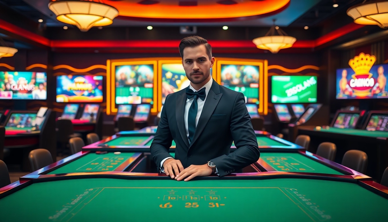 Meilleur casino en ligne avec un dealer élégant et des tables de jeux numériques