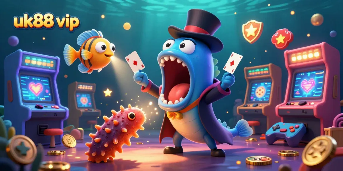 Win big at uk88 vip with exciting card tricks and a vibrant underwater casino scene.