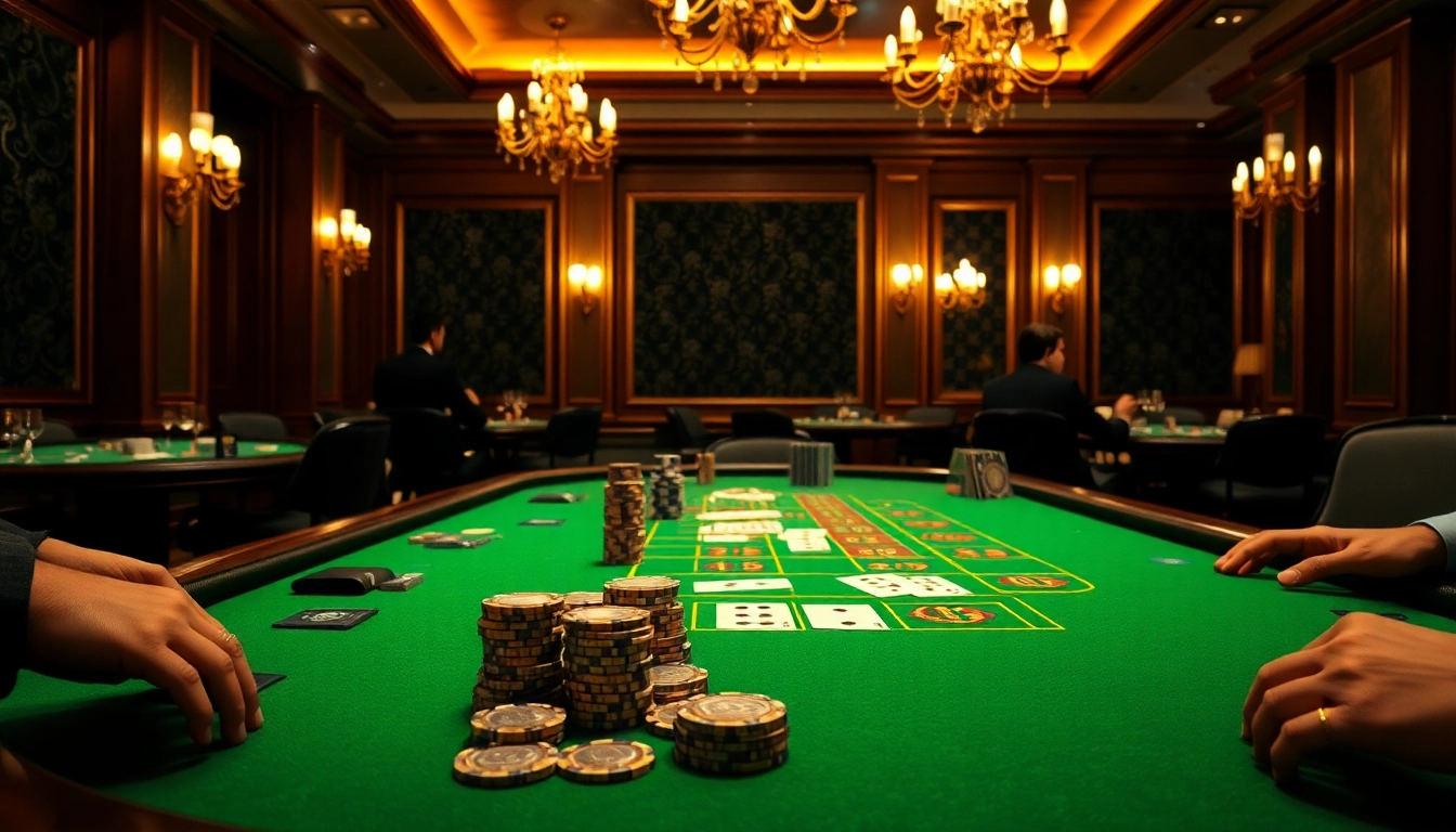 Les jeux de casino en ligne offrent une expérience immersive avec des tables élégantes.
