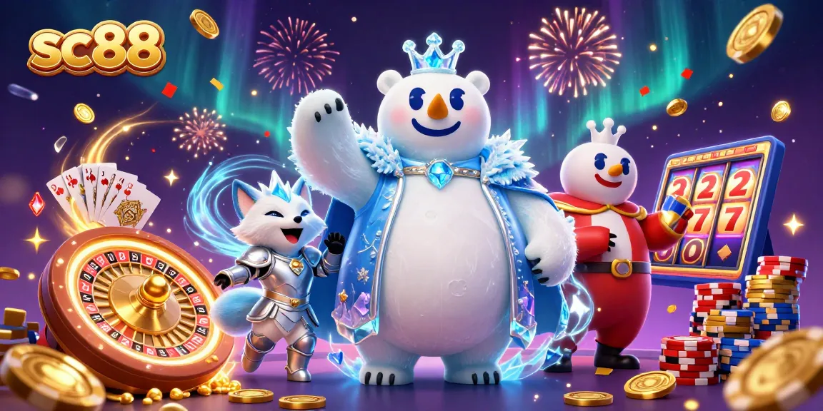 Engage with exciting sc88 casino slots featuring the ice king polar bear and golden jackpot!