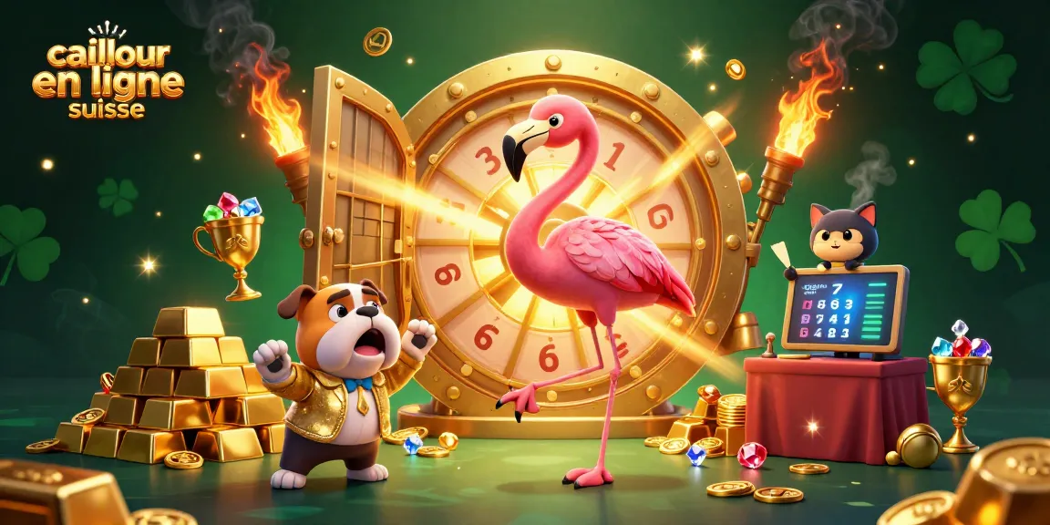 Jeux excitants au meilleur casino en ligne suisse avec des trésors dorés et des personnages animés dynamiques.